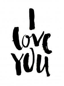 BrushLettering_ILOVEYOU_FrauHoelle