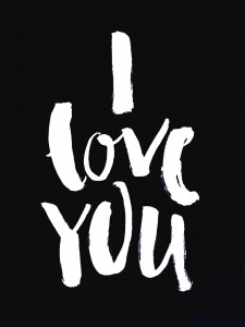 BrushLettering_ILOVEYOU_SW_FrauHoelle