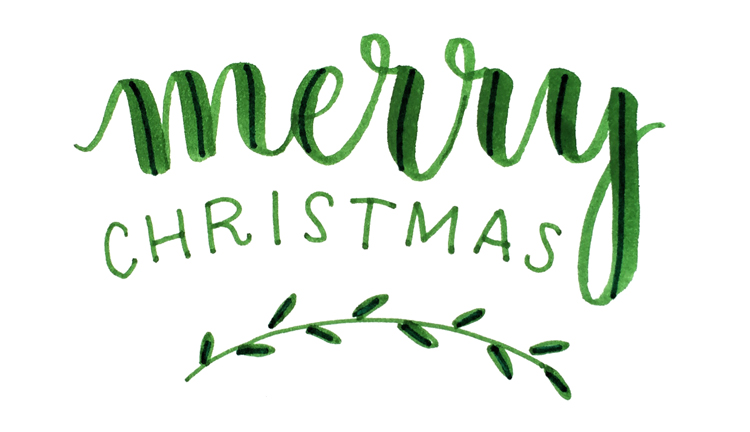 BrushLettering_FontsTombowMerryChristmas