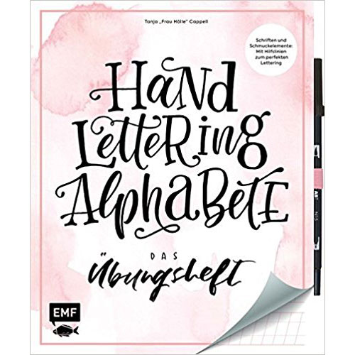 Handlettering Buchstaben und Alphabet