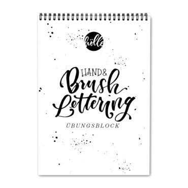Hand & Brush Lettering Übungsblock