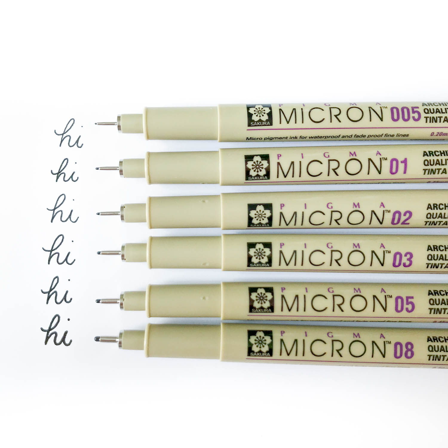 SAKURA® PIGMA MICRON™ Fineliner-Sets, schwarz