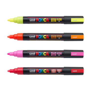 Uni POSCA PC-5M (4 Farben)