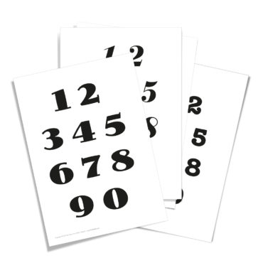 0-9 Zahlen Vorlagen Printable [Digital]