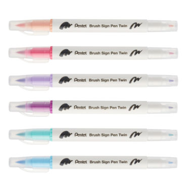 Pentel Brush Sign Pen Twin (30 Farben)