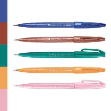 Pentel Brush Sign Pen Farbset – Retro