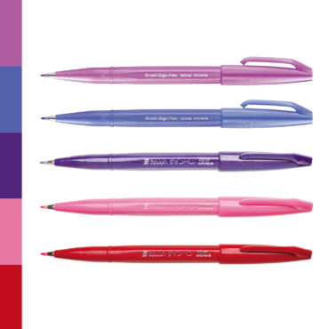 Pentel Brush Sign Pen Farbset – Berry