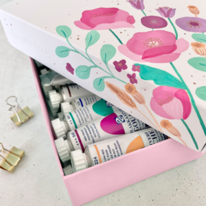 BUNTBOX M, Wei&szlig; + Hellrosa