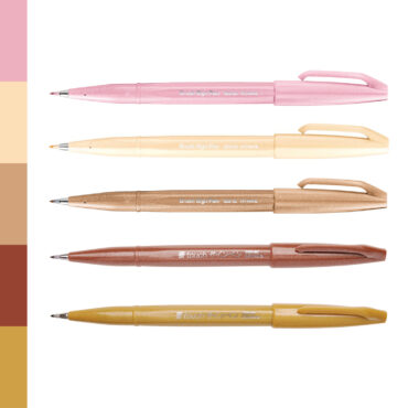 Pentel Brush Sign Pen Farbset – create&CARE