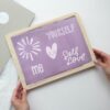 Siebdruck "SELFLOVE" (Silberfabrik)