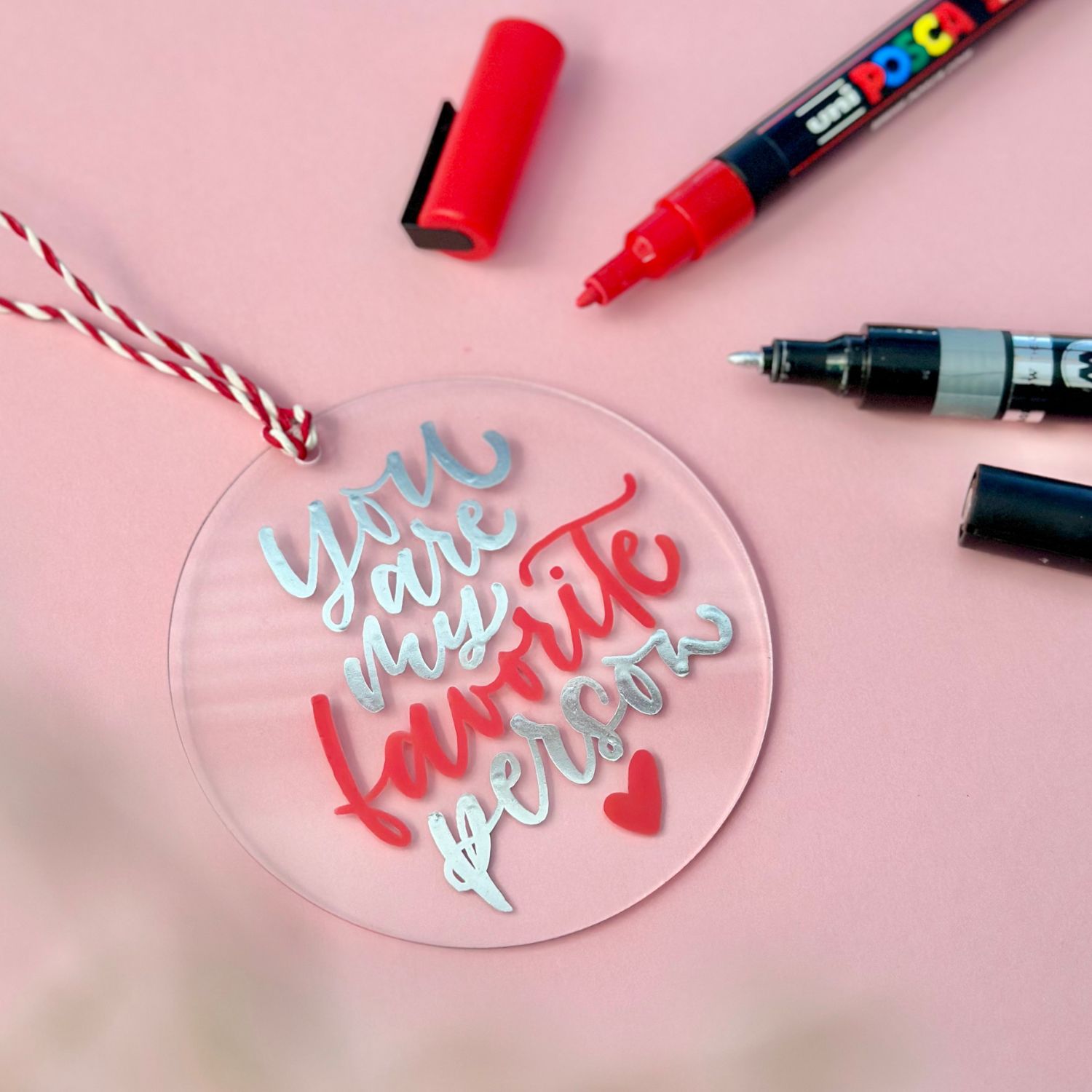 Valentinstag Lettering Vorlagen – Acrylanhänger