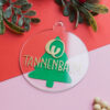 Acrylanhänger Weihnachtskugel – Bild 2