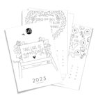 Ausmalkalender 2025 (Digital) - Frau Hölle Studio