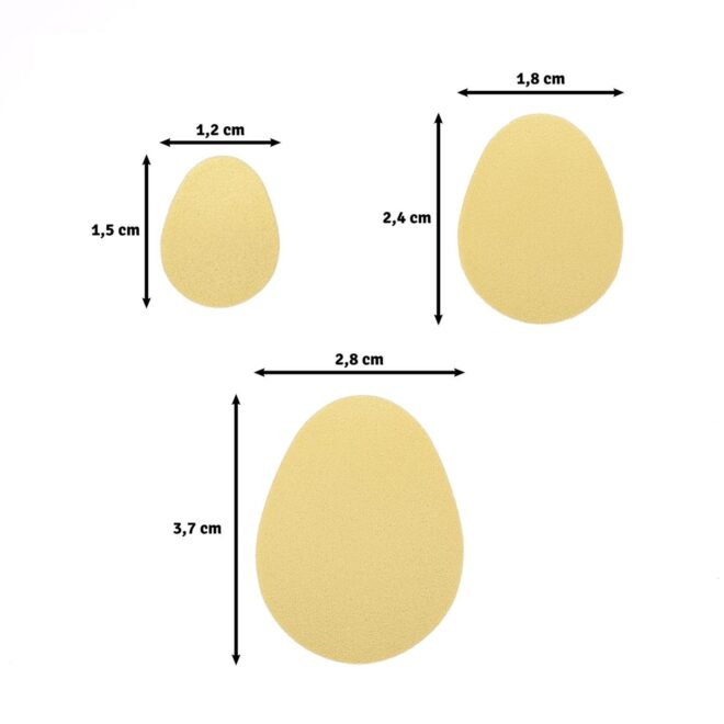 Motivstanzer Osterei (3er Set) – Bild 2