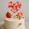 Acryl Cake Topper Herz – Bild 2
