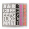 Sticker Buchstaben (4 Farben)