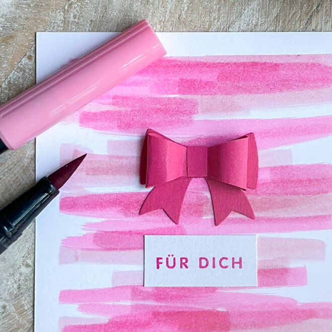 3D Schleife Bastelvorlage [Digital]