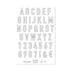 Stempelset A6 Alphabet Outline