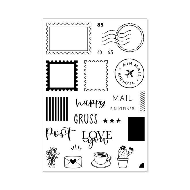 Stempelset A6 Briefmarken