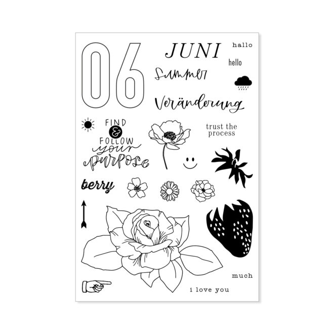 Stempelset A6 Special Juni