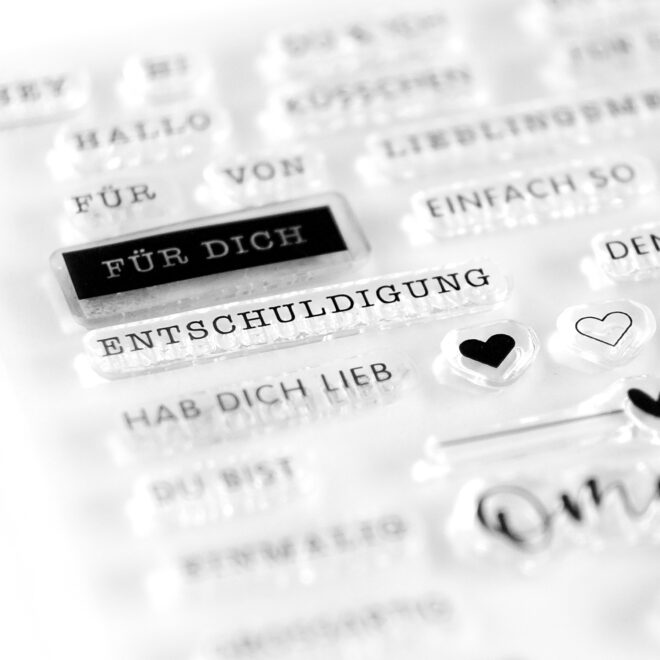 Stempelset A6 Lieblingsmensch – Bild 3