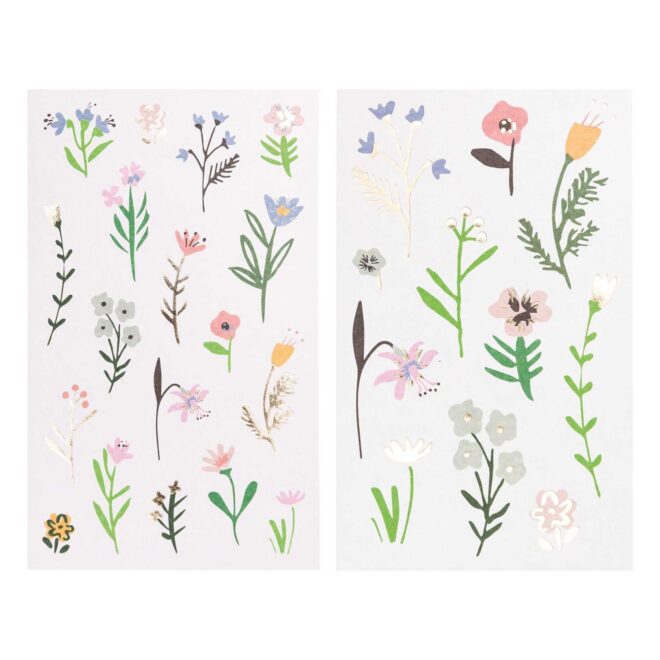 Sticker Blumen Pastell – Bild 2