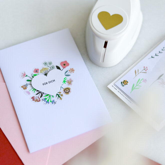 Sticker Blumen Violett – Bild 3