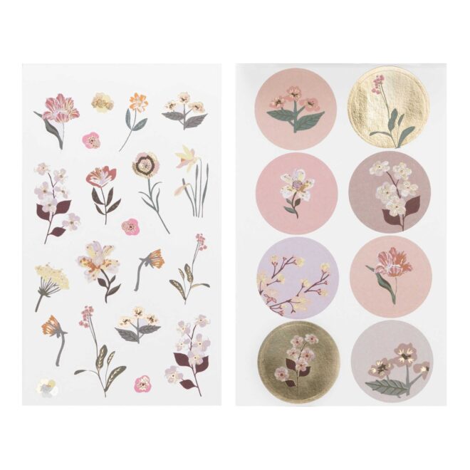 Sticker Blumen Violett – Bild 2
