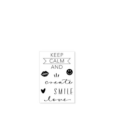 Stempelset A8 Keep Calm