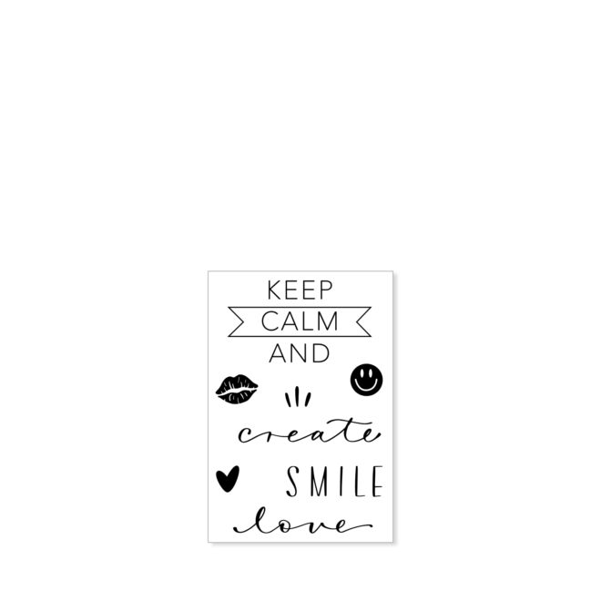 Stempelset A8 Keep Calm