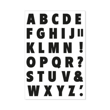 Stempelset A6 Alphabet XL
