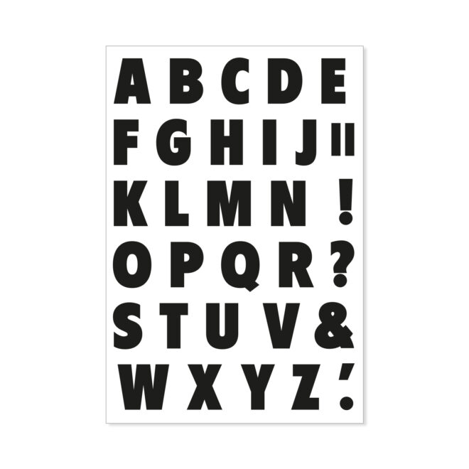 Stempelset A6 Alphabet XL