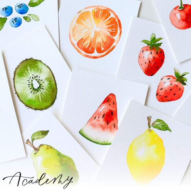 Academy "10 Days Of Loose Watercolor Fruit" Onlinekurs [Digital]