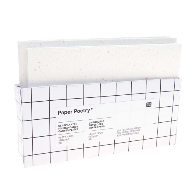 Kartenset Offwhite