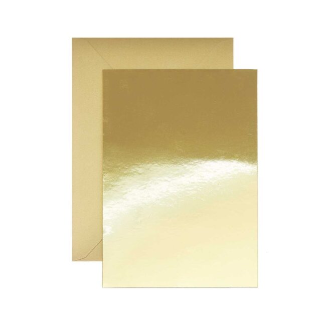 Kartenset Spiegelkarton gold C7/A7 – Bild 2