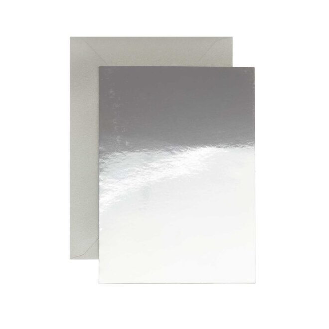 Kartenset Spiegelkarton silber C7/A7 – Bild 2