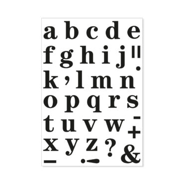 Stempelset A6 Alphabet XL Klassik