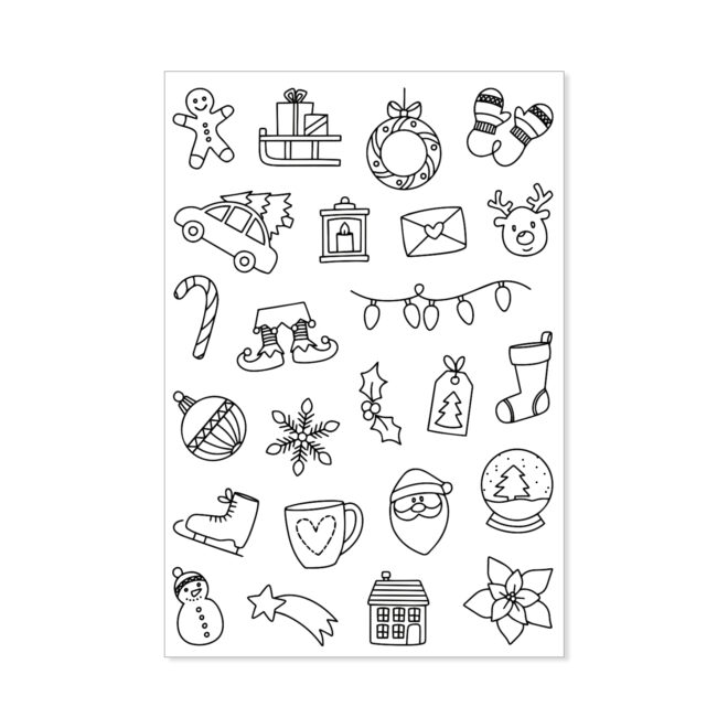 Stempelset A6 "Mini Weihnachten"