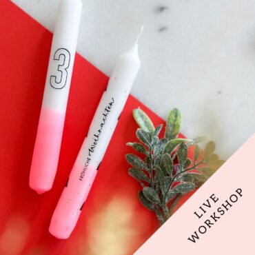 Dip Dye Kerzen & Stempel