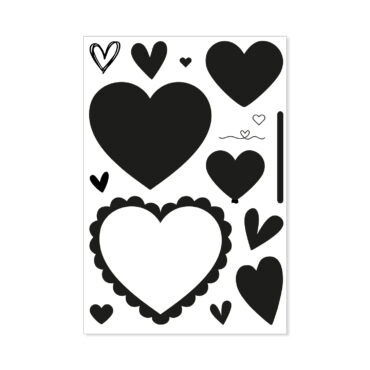 Stempelset A6 Herzklopfen