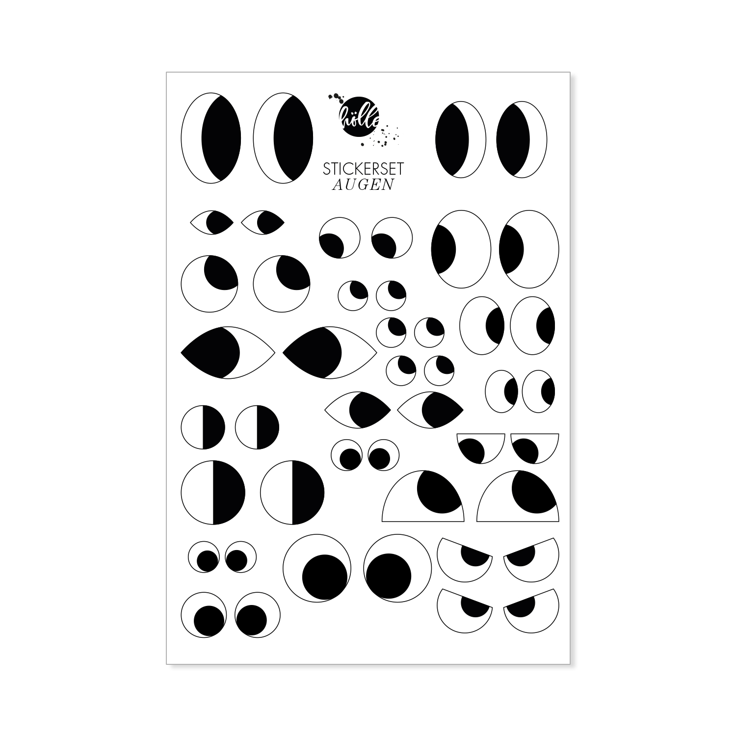 Stickerset Augen