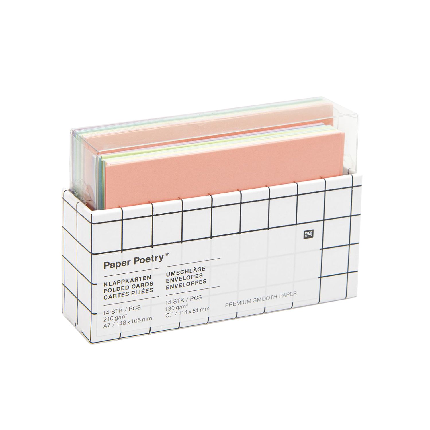 Kartenset Pastell C7/A7