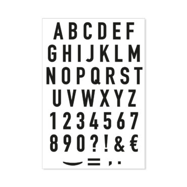 Stempelset A6 Alphabet Filled