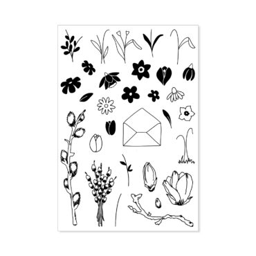 Stempelset A6 Frühlingsboten