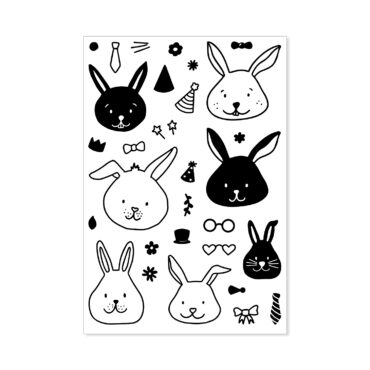 Stempelset A6 Hasen-WG