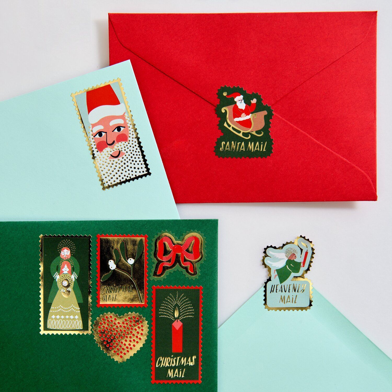 Mini-Sticker Advent Briefmarken – Bild 3