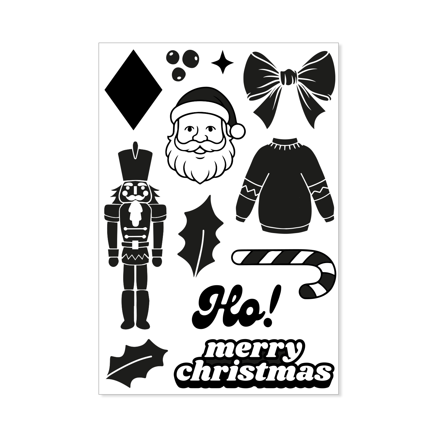Stempelset A6 Retro Christmas