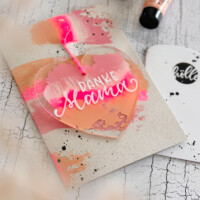 <strong>Verwendete Materialien:</strong>
<br /><br /> Acrylanhänger Muttertags Vorlagen